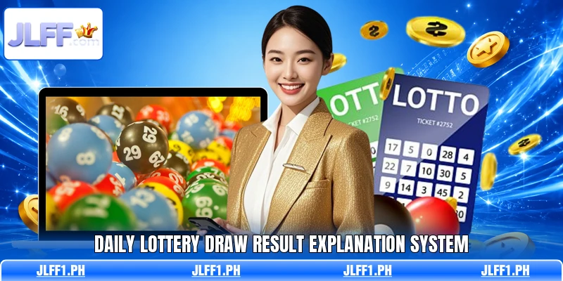 Daily lottery draw result explanation system