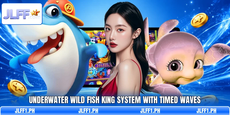 Underwater Wild Fish King system with timed waves
